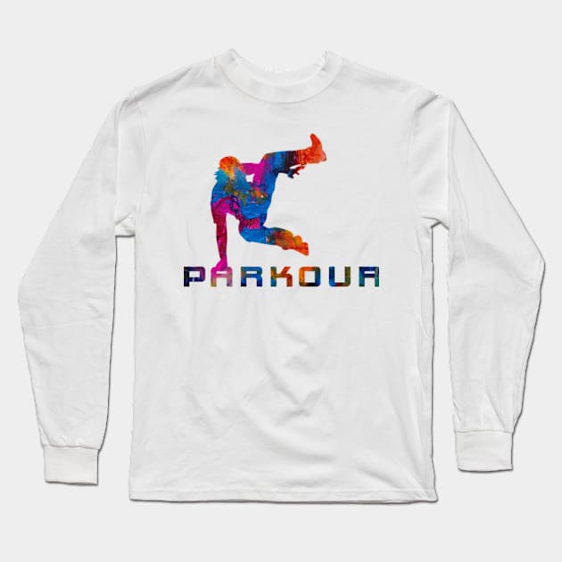 parkour Long Sleeve T-Shirt by Teeeshirt